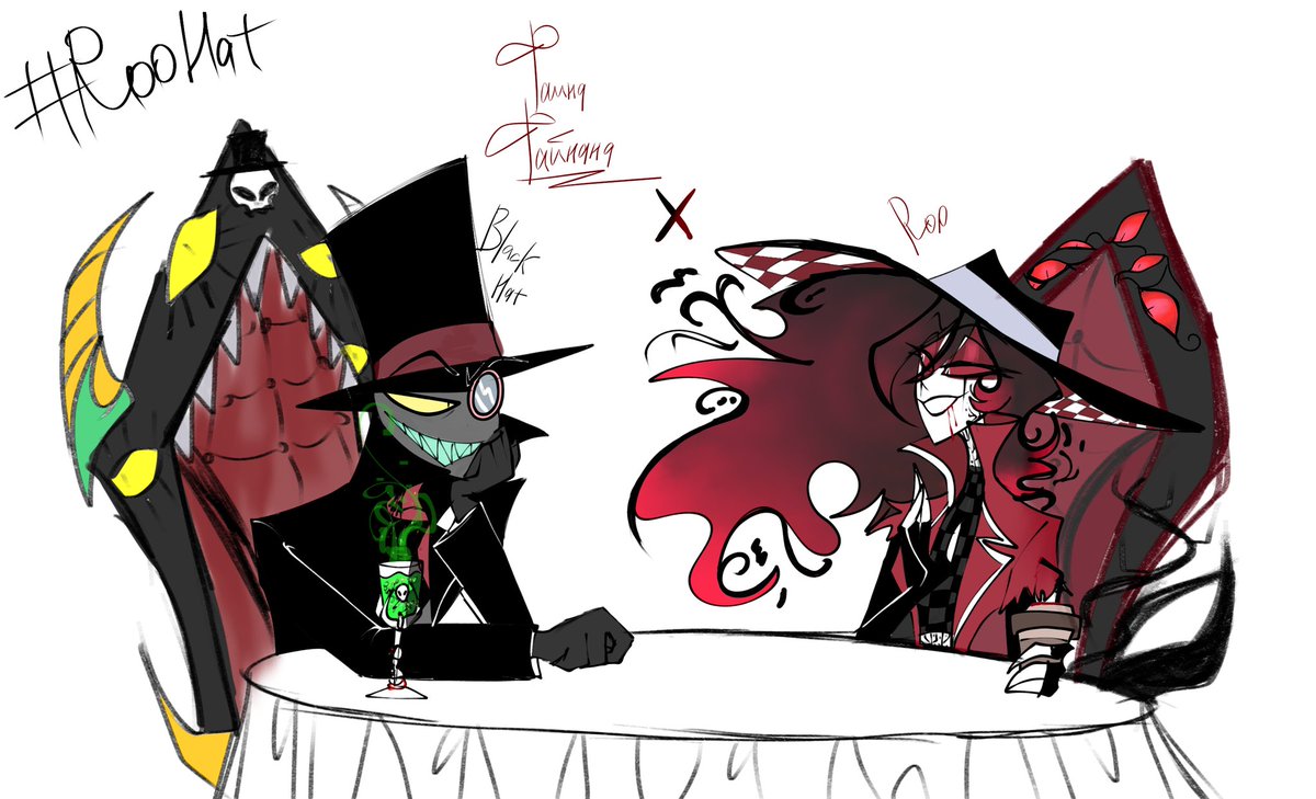 FajnaF17064's tweet image. И снова #RooHat
#Villianous #HazbinHotel #Roo #BlackHat