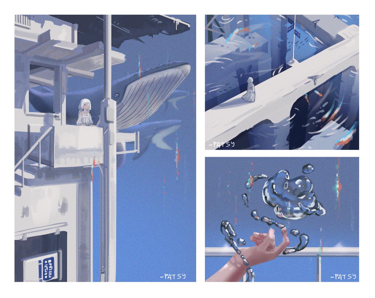 HumptyPatsy_'s tweet image. Art Studies: Code Blue~
urgh love the whales floatin and the water ball aackk~
#artshare #artmoots #artstudy