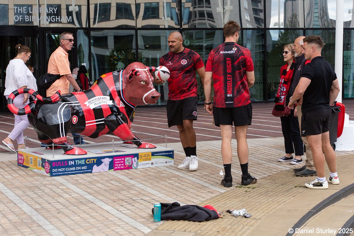 #Birmingham UK, the <a href="/MoseleyRugbyFC/">B'ham Moseley Rugby</a> #Bull outside the <a href="/LibraryofBham/">LibraryofBirmingham</a> 😎 
#BirminghamWeAre #BullsInTheCity 
<a href="/brumshospice/">Birmingham Hospice</a> 
<a href="/bulls_inthecity/">Bulls_inthecity</a> 
<a href="/wildinart/">Wild in Art</a>