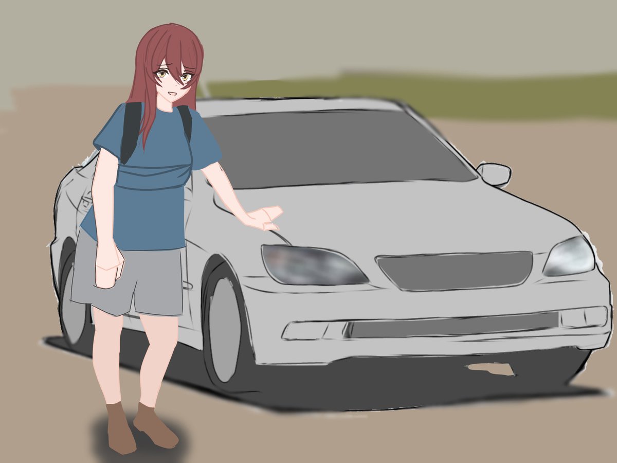 suda_314's tweet image. ぷ、プロデューサーさん…車貸してくれてありがと…。
もし、もしだよ？ボンネットを抑えなきゃバイーンってなっちゃうとしたら怒る？もしだよ…。