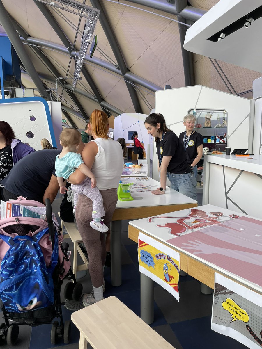 LabEdwards's tweet image. We spent a day at the @gsc1 Meet the Expert event! The Mighty Microbes activity is about the importance of healthy habits for a healthy gut microbiome. We explored what these bacteria look like under a microscope, and what each digestive tract organ does!👩🔬🔬
#science
