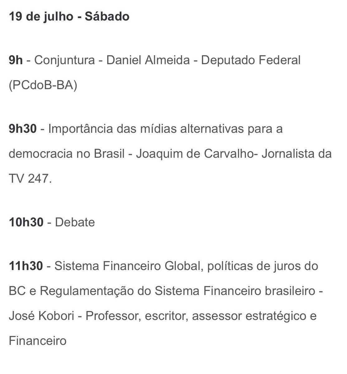 Vamos debater o papel da mídia independente para consolidação da democracia no Brasil. É hoje, na Conferência dos Bancários da Bahia e Sergipe, em Salvador.