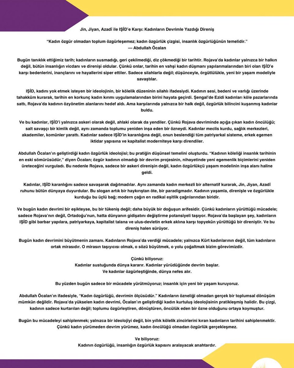 Jin, Jiyan, Azadî ile IŞİD’e Karşı: Kadınların Devrimle Yazdığı Direniş