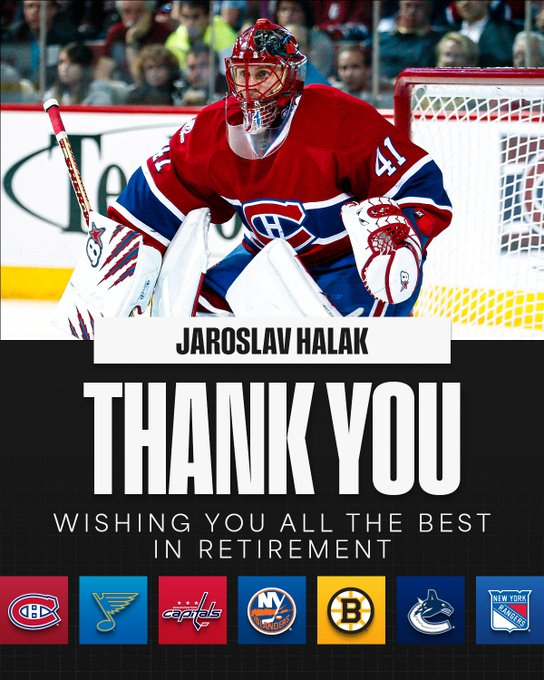 AbbieFit's tweet photo. Deserves to be remembered in a #Habs jersey!
#Halak https://t.co/0IvbulnKab