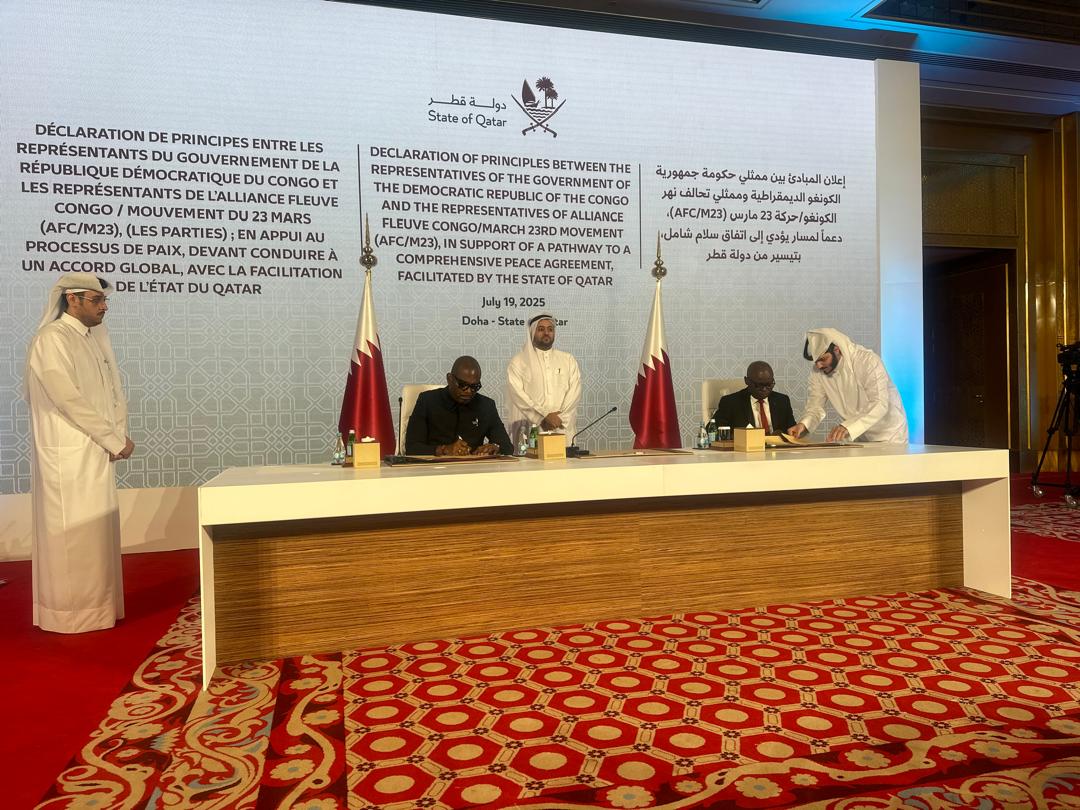 Fanny kayemb (@fannykaj1) on Twitter photo #RDC — NON, <a href="/PatrickMuyaya/">Patrick Muyaya</a>, L’HISTOIRE NE S’ÉCRIT PAS AVEC DES SLOGANS.
La Déclaration de Principes signée à #DOHA n’est ni une capitulation ni une réédition, encore moins une ligne droite vers le déploiement unilatéral d’un régime qui a abandonné nos populations.
📌 L’accord #RDC — NON, <a href="/PatrickMuyaya/">Patrick Muyaya</a>, L’HISTOIRE NE S’ÉCRIT PAS AVEC DES SLOGANS.
La Déclaration de Principes signée à #DOHA n’est ni une capitulation ni une réédition, encore moins une ligne droite vers le déploiement unilatéral d’un régime qui a abandonné nos populations.
📌 L’accord