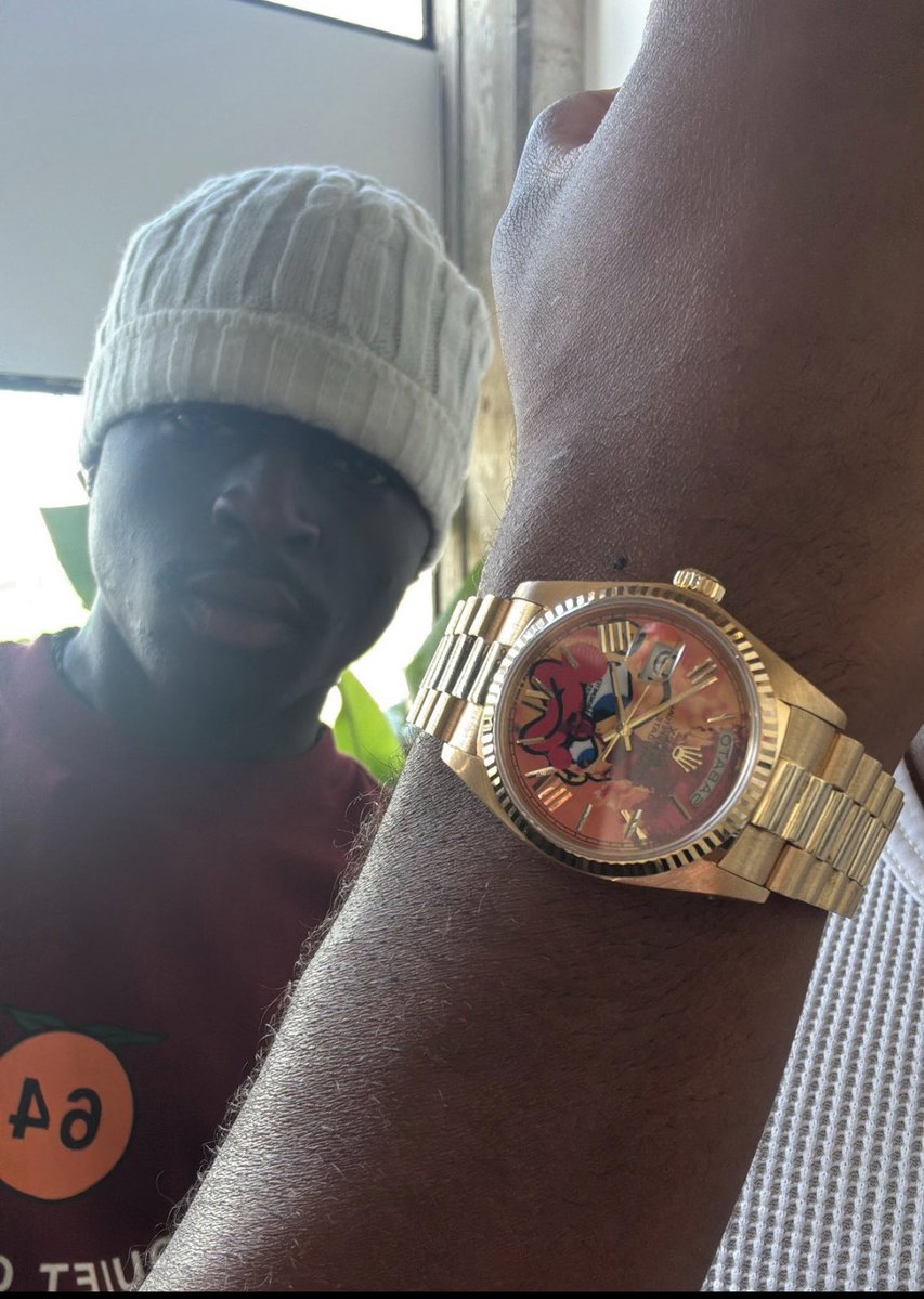 streetsouk's tweet image. First look at the new Slawn x Rolex Daydate watch set to release in August 2025