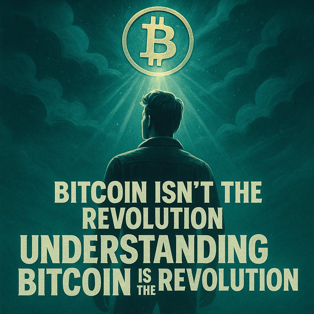 Bitcoin isn’t the revolution. 
Understanding Bitcoin is the revolution.