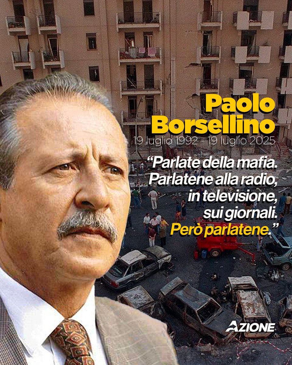 Paolo Borsellino, Emanuela Loi, Walter Eddie Cosina, Vincenzo Li Muli, Agostino Catalano, Claudio Traina.
Uccisi dalla mafia in via D'Amelio, ma vivi nella memoria di chi crede nella giustizia e nel coraggio delle idee. Non possiamo dimenticare. Non dobbiamo smettere di