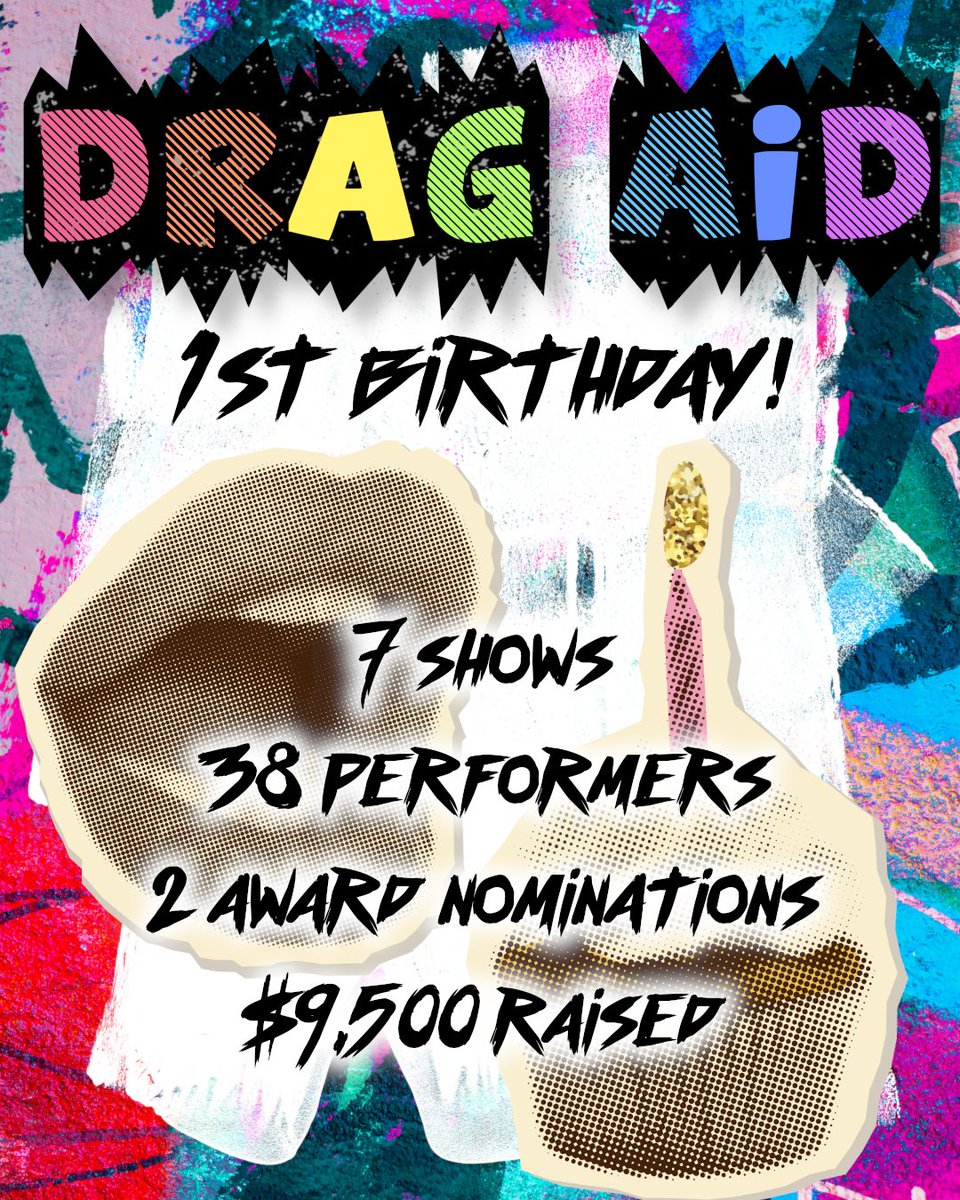 StrewthQueen's tweet image. 1 year, 7 shows, 38 performers, 2 awards noms, over $9.5k π₯²
Drag Aid started 1 year ago today when a young man from Gaza named Ahmed reached out for help π«Ά
Thank you so much to everyone who's pitched in. Bigger & better things coming W the power of community π