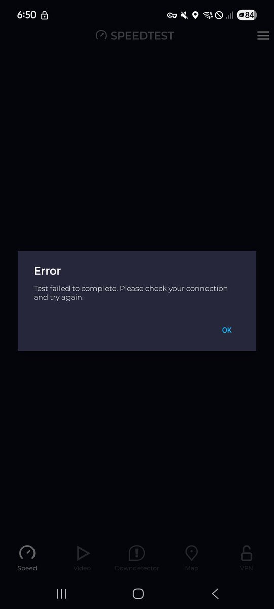 _juanitoantonio's tweet image. So slow internet connection that even ookla can't perform a line diagnosis. Calling streamtech internet. Pls lang.

Nakakatawa din na customers need to provide the MAC and ONU serial number just to have a reference ticket. Wala ba yan sa records nyo? #streamtech #camillevillar