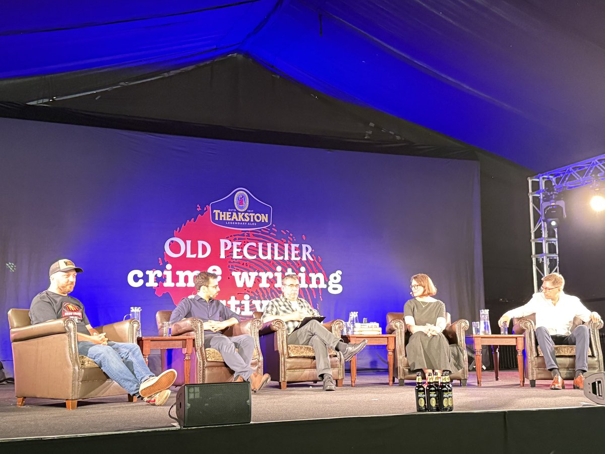 CrimeFictionLover (@crifilover) on Twitter photo It’s high noon for the Critics’ New Blood panel, featuring <a href="/SpacemanDan13/">Daniel Aubrey</a> AE Goldin <a href="/kate_kemp/">Kate Kemp</a> and <a href="/RobBurnett/">RS Burnett</a>, with Mick Herron as chair.
#TheakstonsCrime It’s high noon for the Critics’ New Blood panel, featuring <a href="/SpacemanDan13/">Daniel Aubrey</a> AE Goldin <a href="/kate_kemp/">Kate Kemp</a> and <a href="/RobBurnett/">RS Burnett</a>, with Mick Herron as chair.
#TheakstonsCrime