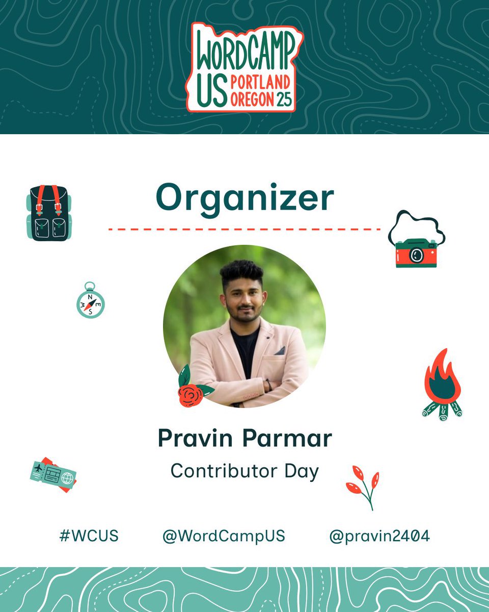 pravin2404's tweet image. I’m honored to share that I’m part of the @WordCampUS 2025 Organizer Team! 🙌
Grateful for the chance to give back to the amazing #WordPress community.
Let’s make this one unforgettable! 💙
🎟️ Book your ticket: us.wordcamp.org/2025/tickets/
#WCUS #WordCampUS #WordCamp