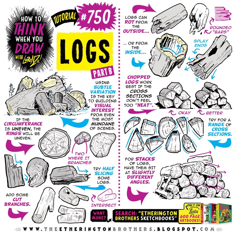 EtheringtonBros's tweet image. LOGS par 2! To get the FREE monthly How to THINK When You draw digital MAGAZINE, (including NEW tutorials, a YEAR before they appear online) just send “Magazine, please!” to ThinkDraw@yahoo.com
#anime #manga #comicart #conceptart #gamedev #animationdev #illustration