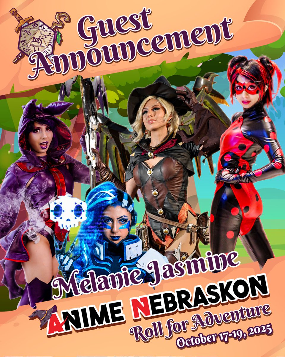 Anime NebrasKon is delighted to welcome Melanie Jasmine, award-winning costume maker, cosplayer, and Bernina Brand Ambassador! She brings video game and comic characters to life with innovative designs using diverse materials. A passionate educator, she inspires makers nationwide