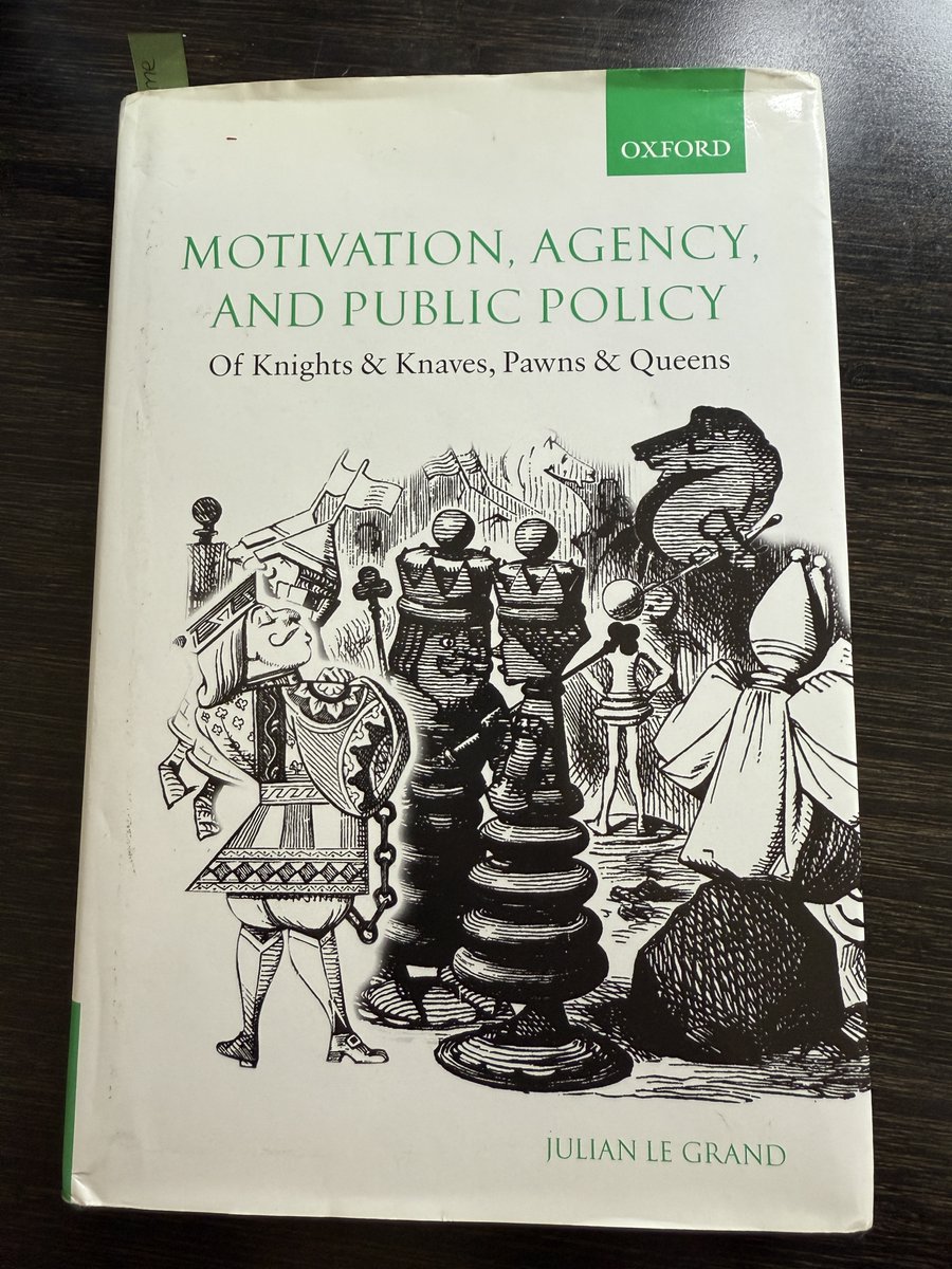 This week's PhD reading. 
Should edu policies assume people are self-interested "knaves" or public-spirited "knights"?
UK education reforms shifted to market competition. Test scores improved, but "cream-skimming" emerged.
Does assuming the worst in people create exactly that?