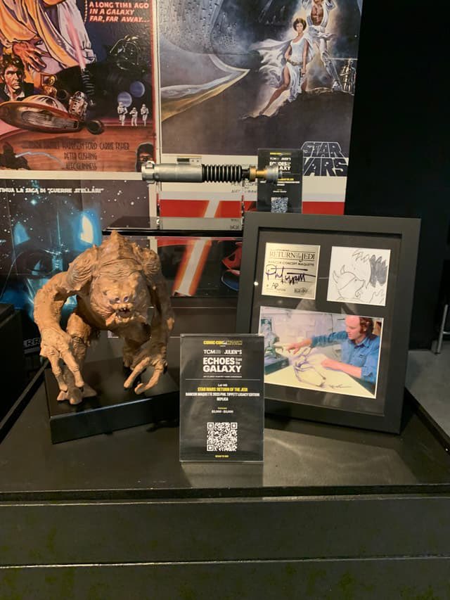 TheSagaMuseum's tweet image. Visit the @tcm and @JuliensAuctions 'Echoes From the Galaxy' Star Wars Auction Exhibition at @ComicConMuseum in San Diego, open now through July 27th, 2025! shorturl.at/UgBK9 #StarWars #TheSagaMuseum