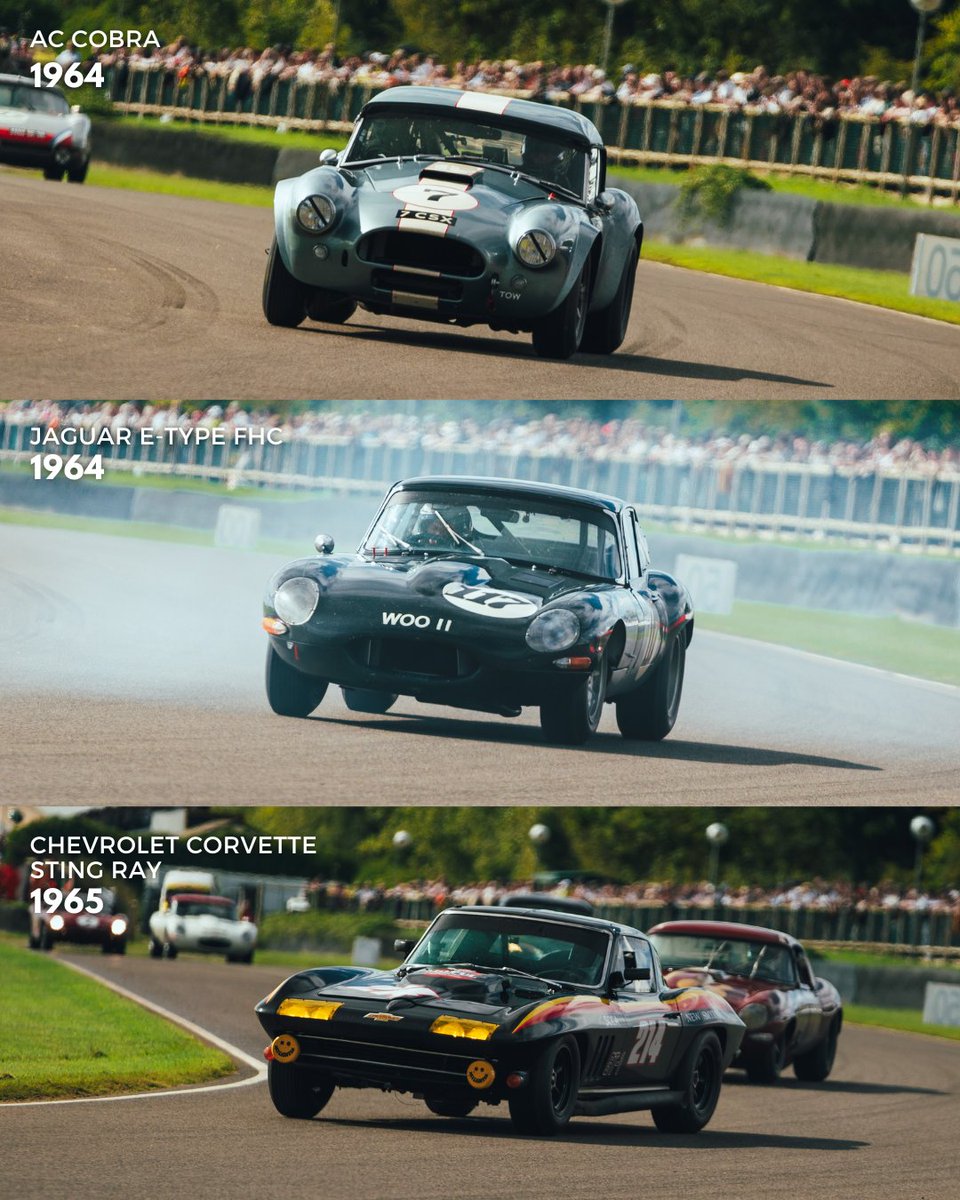 goodwoodrevival's tweet image. You can rely on the RAC TT Celebration for an eclectic mix of historic racing cars. Take it from these beauties absolutely sending it into Woodcote. Which of them would you take for a quick spin at #GoodwoodRevival?