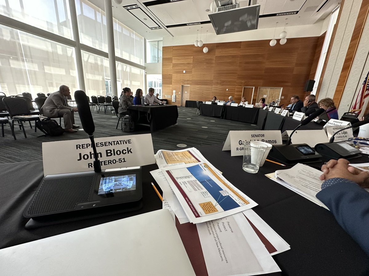 RepBlock's tweet image. Whew, what a busy Summer it has been so far this interim! I’ve traveled up, down, and across our state (and will continue next week for more meetings), representing the great people of Alamogordo at hearings ranging from Courts, Corrections, and Justice Committee, to Radioactive…