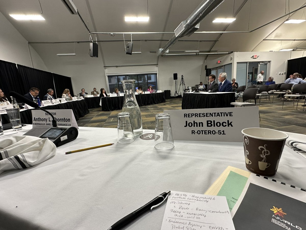 RepBlock's tweet image. Whew, what a busy Summer it has been so far this interim! I’ve traveled up, down, and across our state (and will continue next week for more meetings), representing the great people of Alamogordo at hearings ranging from Courts, Corrections, and Justice Committee, to Radioactive…