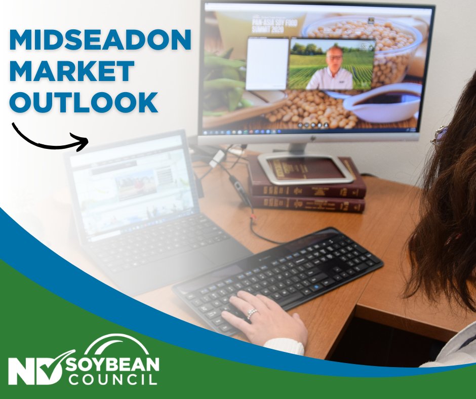 NDSoybean's tweet image. 🌱 Midseason Soybean Market Outlook – Hosted by the North Dakota Soybean Council 🌱
Join us for a timely Midseason Market Outlook Webinar featuring insights from:
- Dr. Bill Wilson
- Dr. Frayne Olson
- Industry Experts
We’ll dive into:
- Key market trends
- Global soybean…