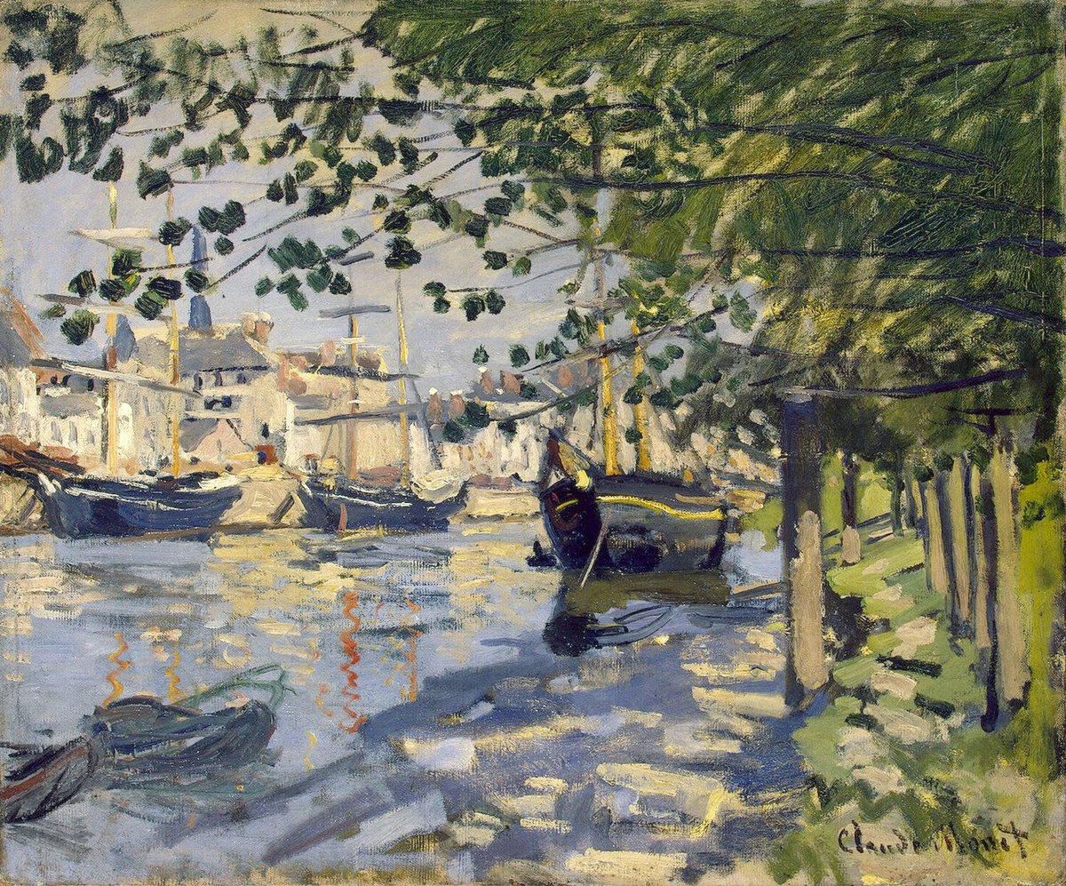 Seine at Rouen - 1872 #artbots #monet