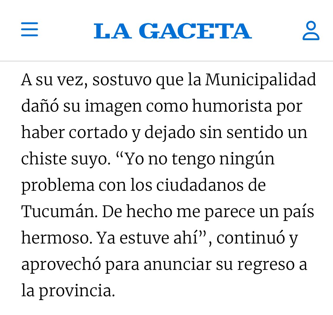 luupstein's tweet image. Salí en un diario de Tucumán.
Les dejo mi parte favorita de la nota.