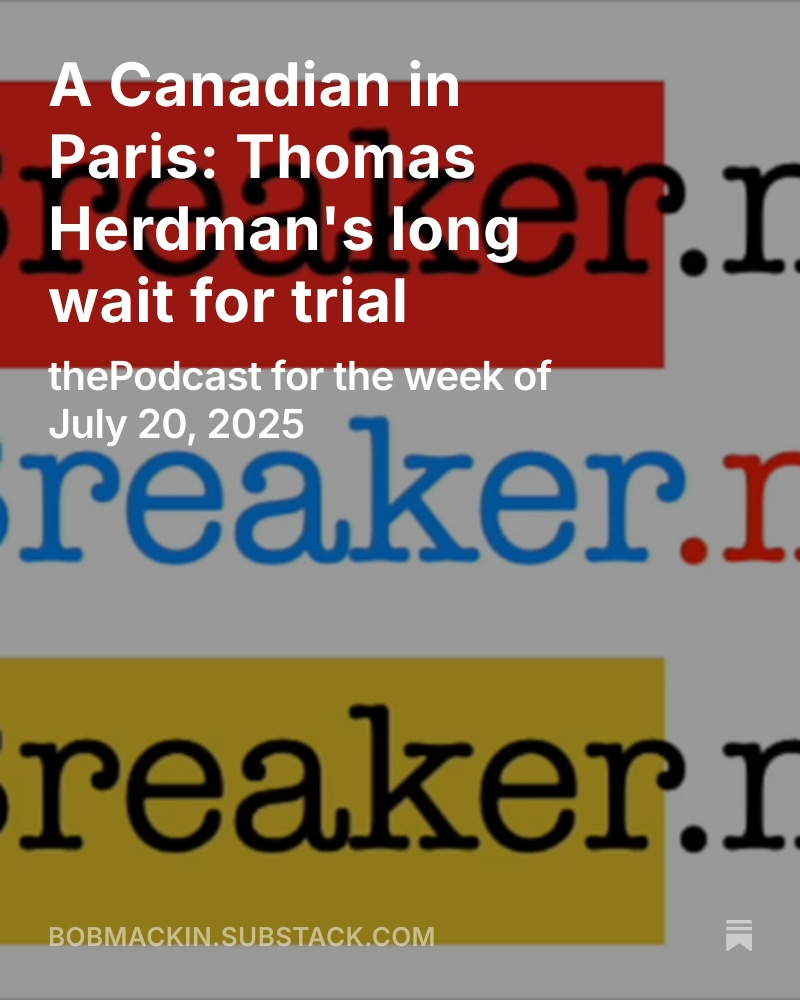 theBreakerNews's tweet image. This week on #thePodcast
After four years in a French jail, a Vancouver man must wait til 2026 to be tried for his role in encrypted phone company Sky Global.
Guest: Thomas Herdman.
#cdnpoli #tech #privacy #crime
CLICK. LISTEN. SHARE. SUBSCRIBE.
open.substack.com/pub/bobmackin/…