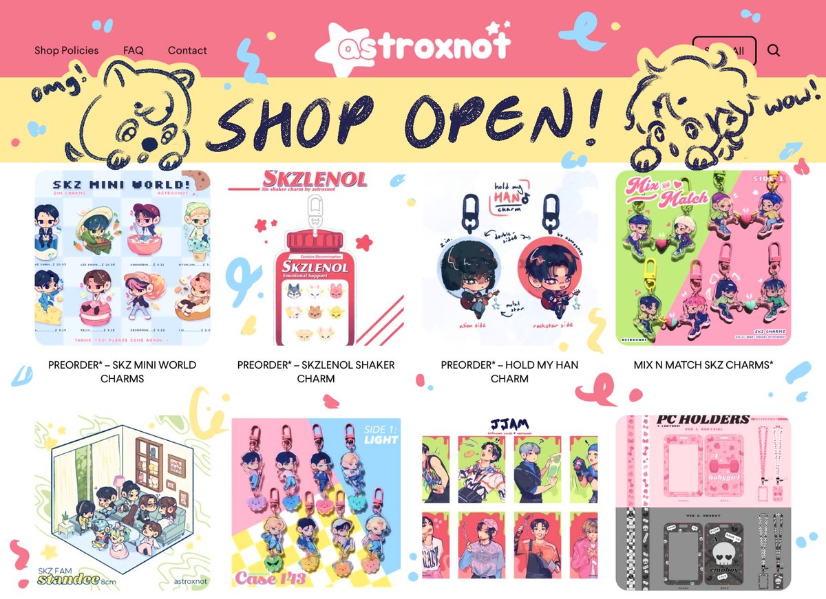 MY SHOP IS OPEN! ☆ 07.19 - 08.03

i've got a bunch of new stuff for preorder as well as some regular faves &lt;3 

summer catalogue and 🔗 below~