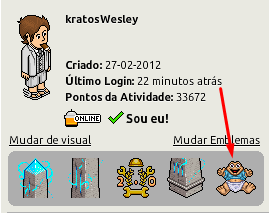 Eu tinha esquecido de pegar o emblema do babyyyy, aí fui olhar a <a href="/HabboNews_k/">Habbo News</a>, triste, e ainda está disponível MDS. Nunca critiquei o atraso dos staffs. Família Addams e Família Dinossauro marcaram minha infância!!!