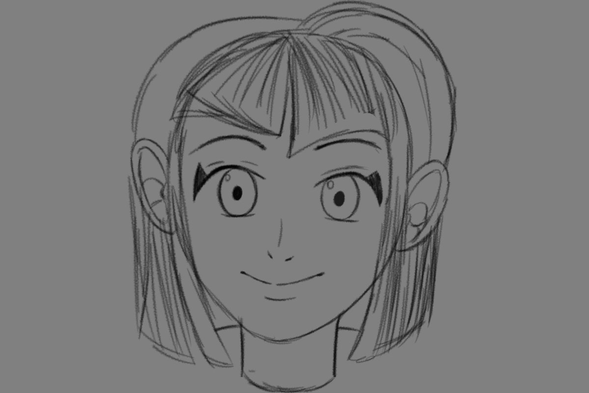 EpithetSoup's tweet image. Definitely getting better with this manga head art