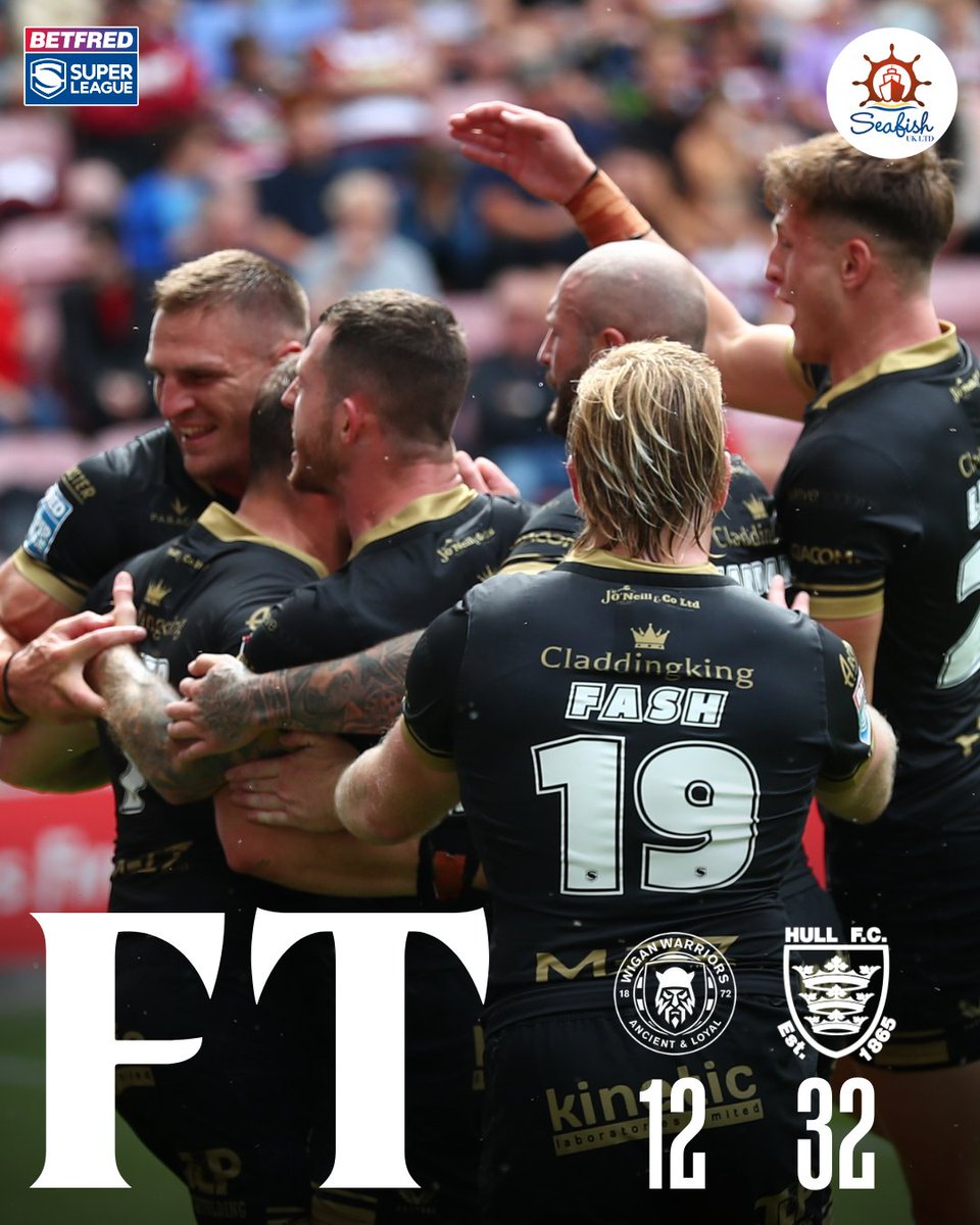 Hull FC (@hullfcofficial) on Twitter photo โฑ๏ธ ๐๐จ๐๐-๐ง๐๐ ๐: Wigan Warriors 12-32 Hull FC
Oh my days - a phenomenal display from the Black & Whites to earn our biggest-ever win at the Brick Community Stadium ๐ฅณ๐
โซ๏ธโช๏ธ #COYH | <a href="/Seafishukltd/">Seafish UK Ltd</a> โฑ๏ธ ๐๐จ๐๐-๐ง๐๐ ๐: Wigan Warriors 12-32 Hull FC
Oh my days - a phenomenal display from the Black & Whites to earn our biggest-ever win at the Brick Community Stadium ๐ฅณ๐
โซ๏ธโช๏ธ #COYH | <a href="/Seafishukltd/">Seafish UK Ltd</a>