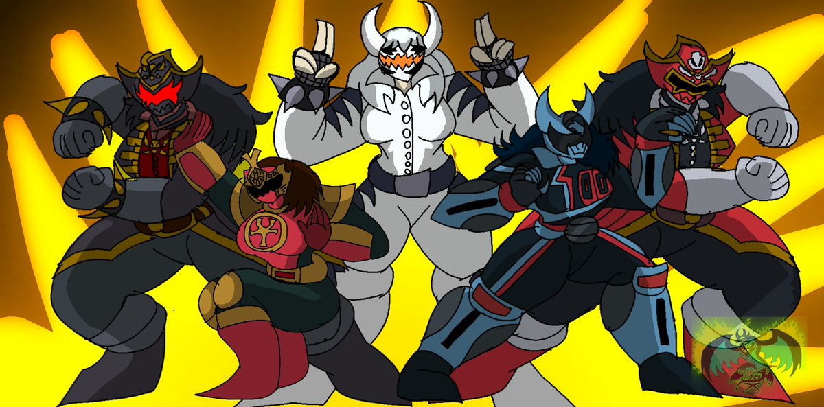 GO GO POWER RANGERS, un dibujo hecho para <a href="/MichelleTheMic1/">✦━──✨️🔞Michelle The punk-girl🔞✨️─━✦</a> con sus máscaras de power rangers que ella hizo en equipo para partir madres