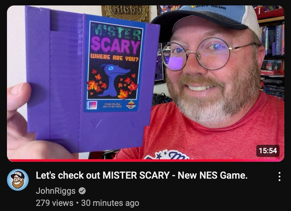 LancasterPhotog's tweet image. Thank you @johnblueriggs for giving this a spin! MISTER SCARY for the NES and Famicom is now live on Kickstarter! 💜🦇👻 #misterscary #nintendo #nes #indiegame #kickstarter #indiedev #indiedeveloper #8bit #nesdev #halloween #cartridge #cib #calgames
kck.st/4lts6RP