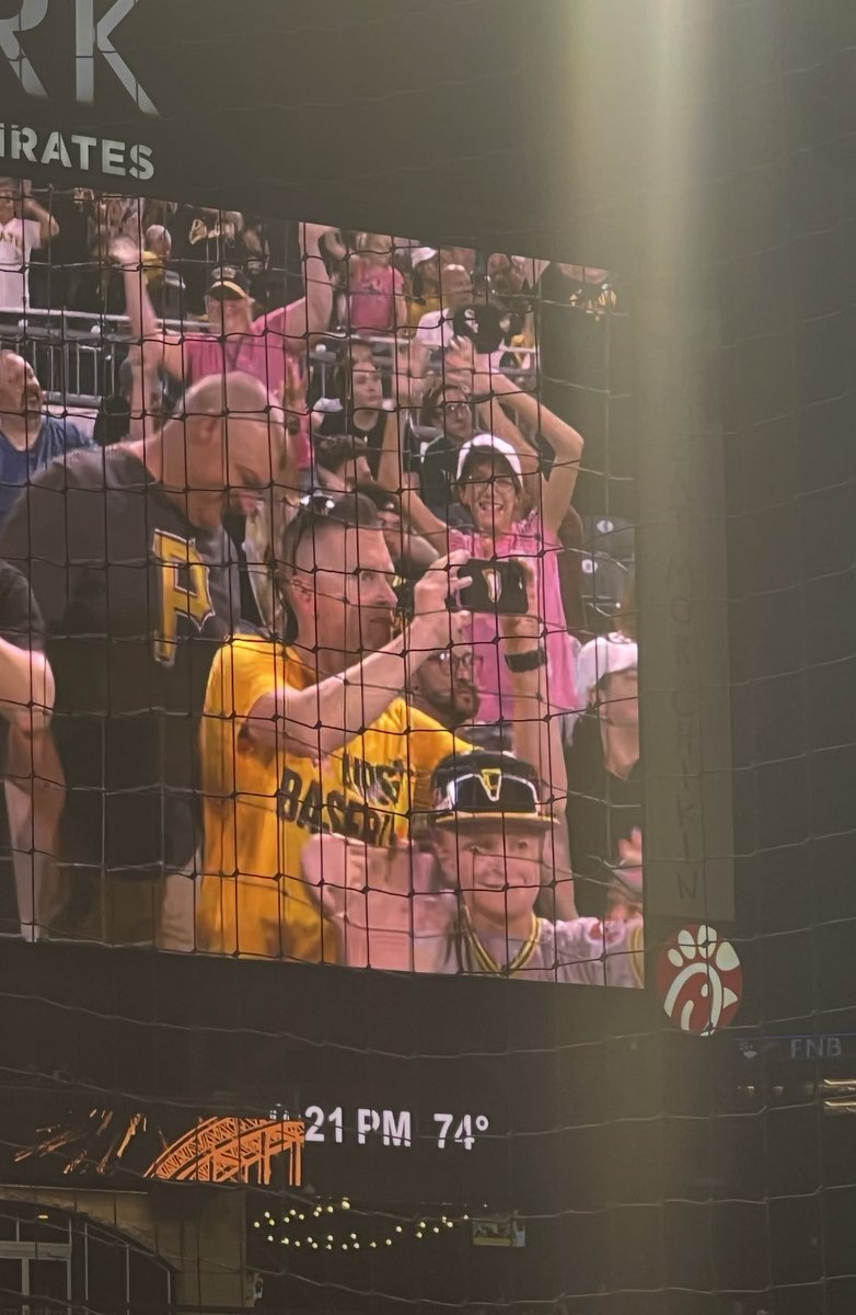 ChrisWRHI's tweet image. Fantastic night in the Burgh as JP experienced his first @Pirates game at PNC park…