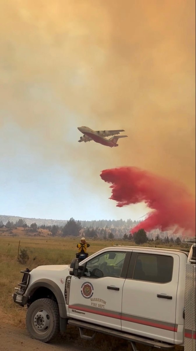 OSFM's tweet image. FIRE LINE PHOTOS: Crews continue making progress on the #CramFire. 95,769 acres in size.
Firefighters focused on the southern edge Friday, while lines on the west held strong despite red flag conditions. Cooler temps and higher humidity are expected to help crews.
