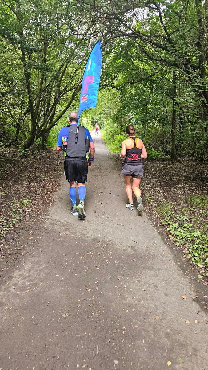ClivePoole's tweet photo. An absolutely fabulous day at the 100 Marathon Club AGM Marathon in Wales. BIG BIG kudos to Frank's Mum. Amazing lady who could bring grown men to tears! #YNWA #BeMoreFrank 🥰🏃‍♂️🫏 Marathon #127 &amp; day 19 done! 👍 #doitfordonkeys ❤️  @UKRunChat #ukrunchat https://t.co/ZbUqBpGz2Y https://t.co/W3FZTeYqXz