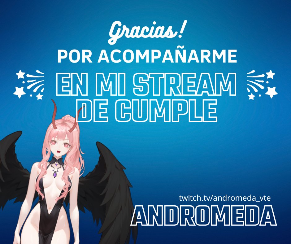 AndromedaVte's tweet image. 🎉 Gracias por acompañarme en mi cumple-stream 🎂
Cada mensaje, regalo y momento que compartieron conmigo hizo la noche increíble 💜
¡Me hicieron sentir muy especial!
Lxs quiero mucho 💫
#Vtuber #Gracias #CumpleStream