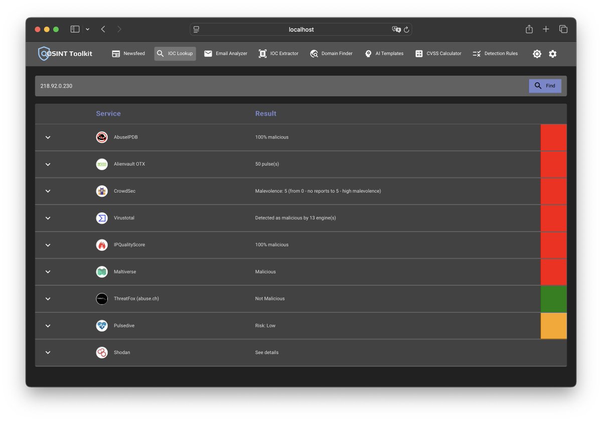 DarkWebInformer's tweet image. OSINT Toolkit: Open source platform for cyber security analysts with many features for threat intelligence and detection engineering.

GitHub: github.com/dev-lu/osint_t…