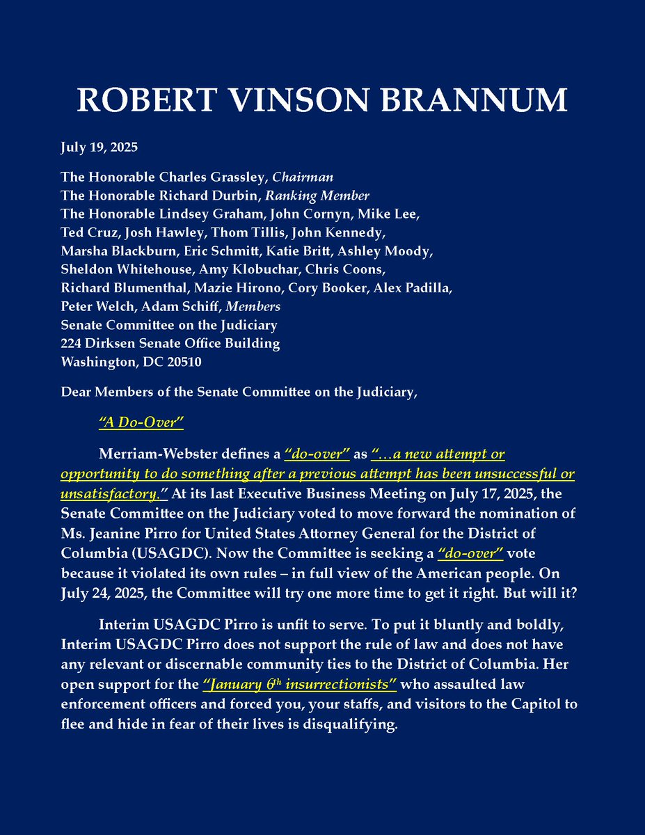 Anc5E08's tweet image. A Do-Over @SenJudiciaryGOP @ChuckGrassley @JudiciaryDems @DickDurbin @LindseyGrahamSC @JohnCornyn @SenMikeLee @SenTedCruz @Hawleymo @senthomtillis @senjohnkennedy @marshablackburn @eric_schmitt @senkatiebritt @senashleymoody @senwhitehouse @SenAmyKlobuchar @chriscoons…