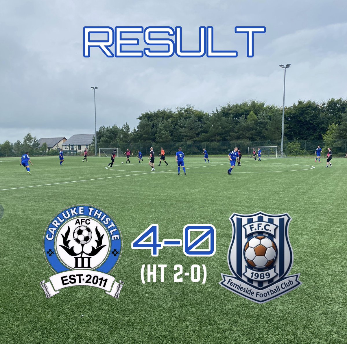 Carluke Thistle AFC (@carlukethistle1) on Twitter photo 🏆 Pre Season Friendly
Carluke Thistle 4-0 <a href="/FerniesideAmsFC/">Fernieside AFC</a>
⚽️ Ian Watt, Thomas Lorraine, Reece Holden, Callum Hume
All the best to Fernieside for the new season.
<a href="/scottish_aff/">AmateurFixturesResultsSCO</a> <a href="/ScotAmFA/">Scottish Amateur FA</a> <a href="/AmmiesFitba/">Ammie’s Fitba</a> <a href="/ftsc0res/">fulltimesc0res</a> <a href="/FitbaLeagues/">The Fitba Leagues</a> <a href="/L1veAtTheAmmys/">Live At The Ammys</a>
<a href="/GGPAFL/">Greater Glasgow Premier AFL</a> <a href="/LeafaOfficial/">Official_LEAFA</a> 🏆 Pre Season Friendly
Carluke Thistle 4-0 <a href="/FerniesideAmsFC/">Fernieside AFC</a>
⚽️ Ian Watt, Thomas Lorraine, Reece Holden, Callum Hume
All the best to Fernieside for the new season.
<a href="/scottish_aff/">AmateurFixturesResultsSCO</a> <a href="/ScotAmFA/">Scottish Amateur FA</a> <a href="/AmmiesFitba/">Ammie’s Fitba</a> <a href="/ftsc0res/">fulltimesc0res</a> <a href="/FitbaLeagues/">The Fitba Leagues</a> <a href="/L1veAtTheAmmys/">Live At The Ammys</a>
<a href="/GGPAFL/">Greater Glasgow Premier AFL</a> <a href="/LeafaOfficial/">Official_LEAFA</a>