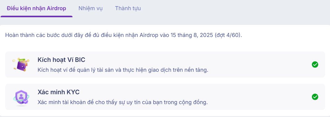dodat139's tweet photo. @BeincomOfficial ✅ Just activated my BIC Wallet &amp; completed KYC — now fully eligible for the Aug 15 airdrop (Round 4/60)!

Super easy steps, took less than 5 minutes. If you haven’t done it yet, go go go!

#BICToken #Beincom #AirdropBIC 🚀 https://t.co/JI3ZNKHZW3
