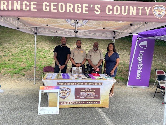 PGCCommunity's tweet image. The Office of Community Relations attended the Greater People’s Union Baptist Church Community Day. We are sharing County agency information and connecting residents to resources and government services.