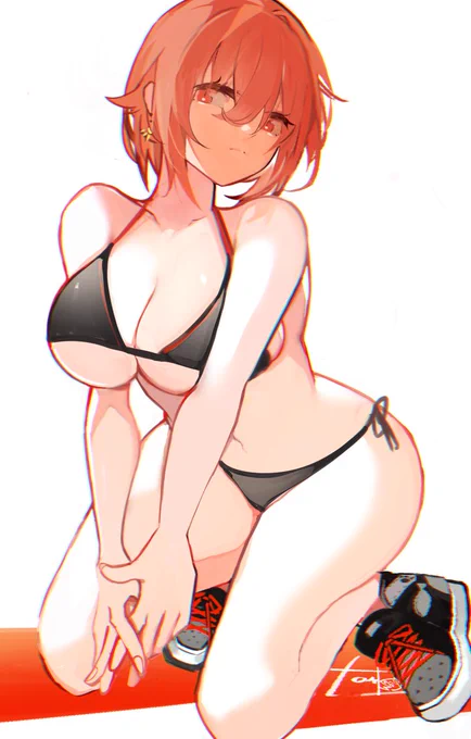 水着の季節なのでフレアちゃんを見てくれ #originalcharacter