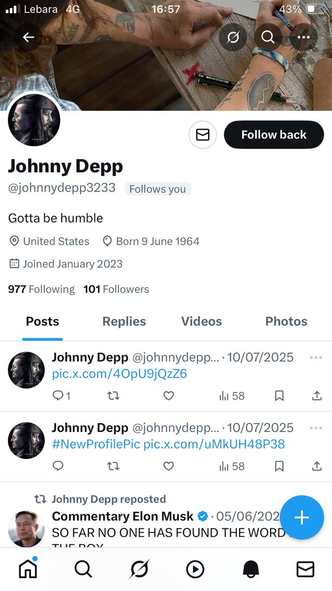 Mate, unless he was dressed up as a pirate I would even recognise the real one