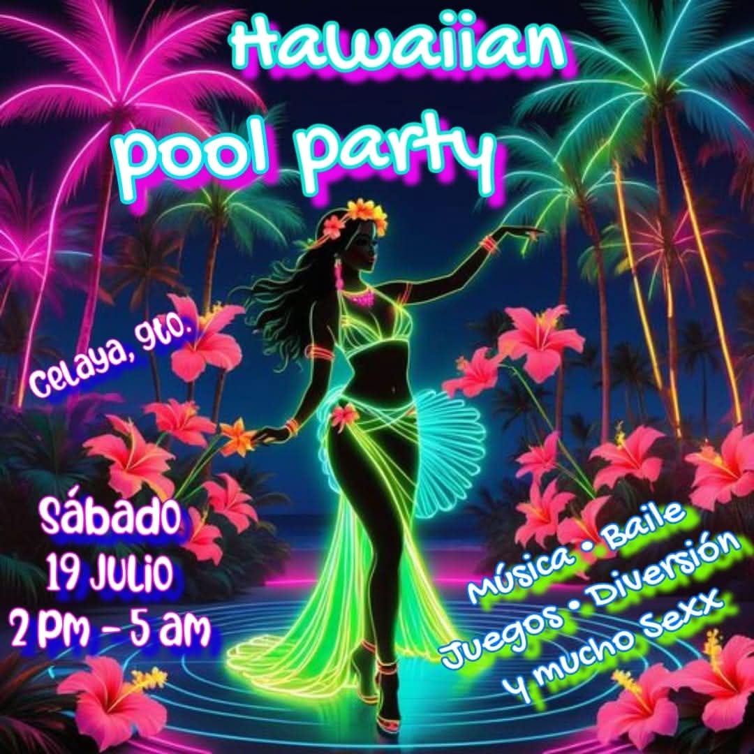 🍍🌴🌸 Es hoy, es hoy, es hoy‼️Todo listo bandita para disfrutar de un día súper cashondo en la alberca 🔥😈 Nos vemos en unas horas‼️