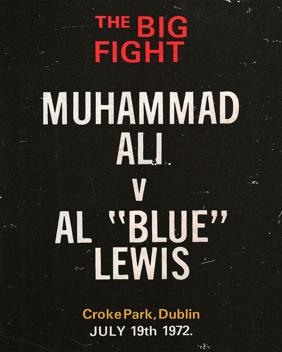 MuhammadAli's tweet image. 🥊On this day in 1972🥊
The fierce battle between Ali and Al 'Blue' Lewis held in Dublin, Ireland, reached its climax in the 11th round when Lewis was dealt a powerful knockout blow.
#MuhammadAli #Icon #Boxing #Champion #BlueLewis #Fight