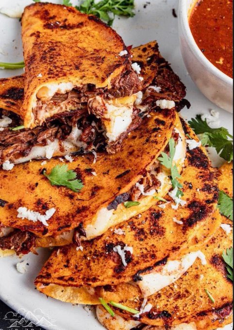Oaxaca cheese is the best on birria tacos