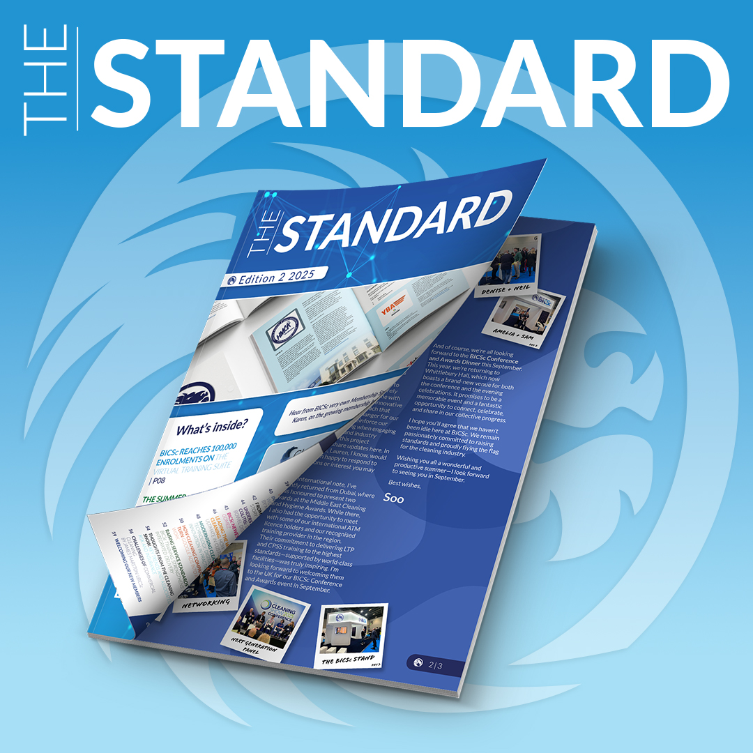 BICSc_UK's tweet image. The Standard 2025 – Edition 2 is OUT NOW!
 100,000 enrolments on the BICSc Virtual Training Suite
Welcome to new corporate members
 New tools, training &amp;amp; insights on innovation in cleaning
 Read now: yumpu.com/en/document/re…

#BICSc #TheStandard2025 #CleaningIndustry