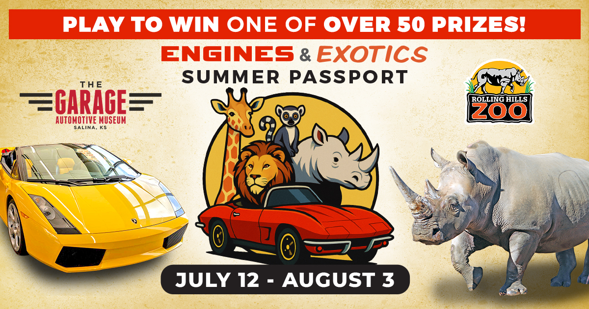 RHZoo's tweet image. 🚗 Engines & Exotics Summer Passport is happening NOW! 🦁 Explore #TheGarage #AutomotiveMuseum & #RollingHillsZoo & #PlayToWin 1 of 50+ Prizes! To Play: 1. Pick up passport at either location. 2. Get stamped at both. 3. Return by AUG 3 for a chance to #WIN! #EnginesAndExotics
