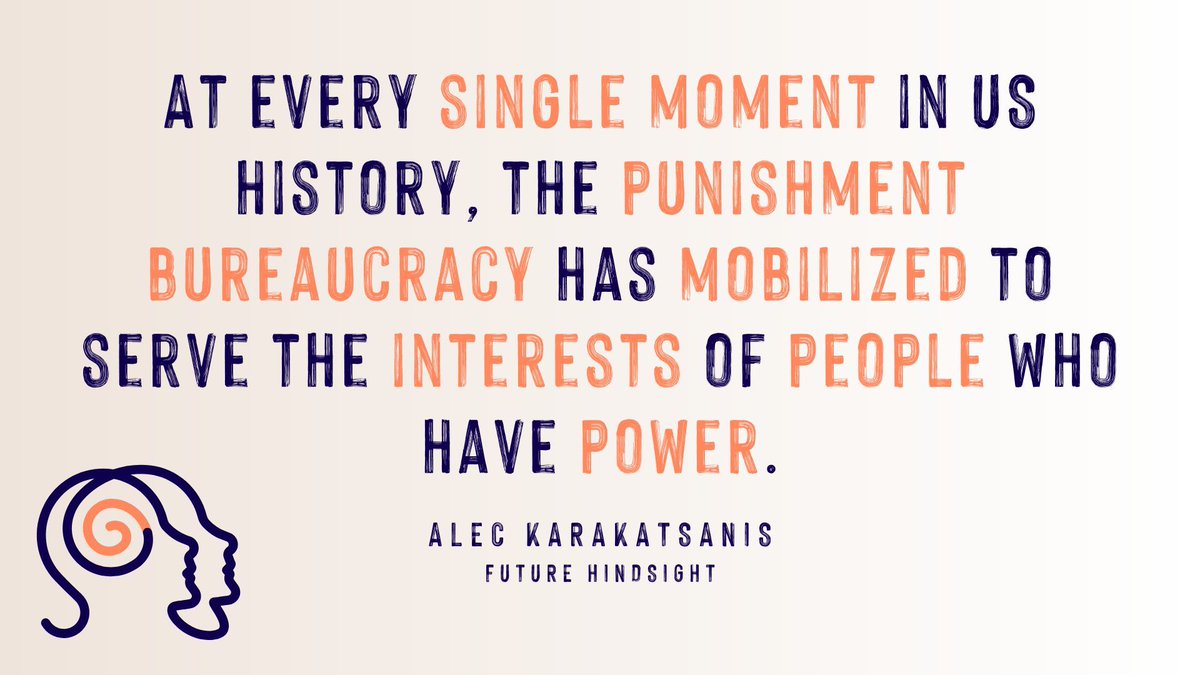 Future Hindsight (@futur_hindsight) on Twitter photo The punishment system in the US has never been about justice.
This week on FH, <a href="/equalityAlec/">Alec Karakatsanis</a> breaks down how this bureaucracy has worked, from slave patrols to modern policing, and what it means for anyone fighting for real change today.
LISTEN HERE: buff.ly/ZjNhl9o The punishment system in the US has never been about justice.
This week on FH, <a href="/equalityAlec/">Alec Karakatsanis</a> breaks down how this bureaucracy has worked, from slave patrols to modern policing, and what it means for anyone fighting for real change today.
LISTEN HERE: buff.ly/ZjNhl9o